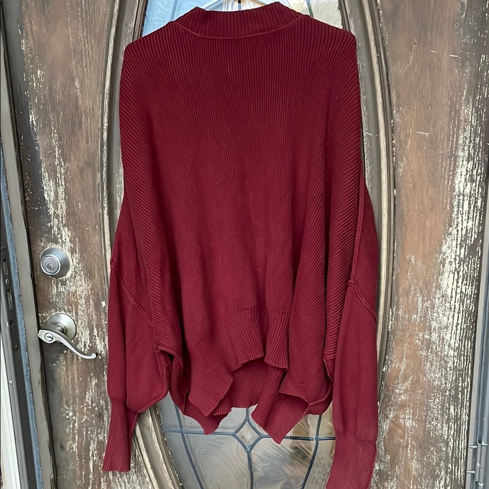 Impressions oversized inside out sweater womens ! xl